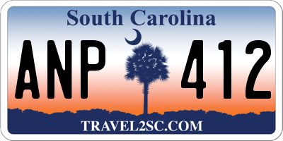 SC license plate ANP412