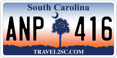 SC license plate ANP416