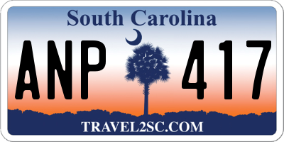 SC license plate ANP417