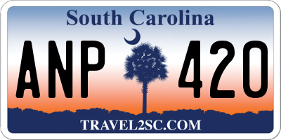 SC license plate ANP420