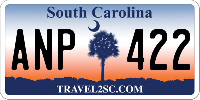 SC license plate ANP422