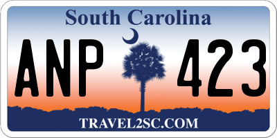 SC license plate ANP423