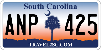 SC license plate ANP425