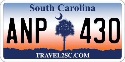 SC license plate ANP430