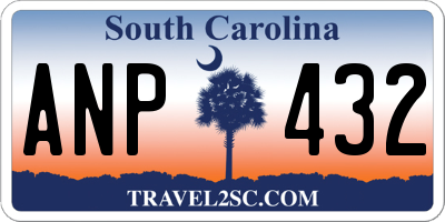SC license plate ANP432