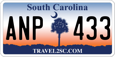 SC license plate ANP433