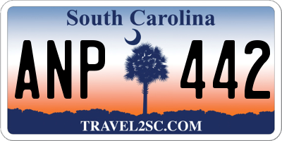 SC license plate ANP442