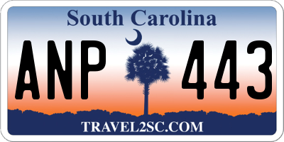 SC license plate ANP443