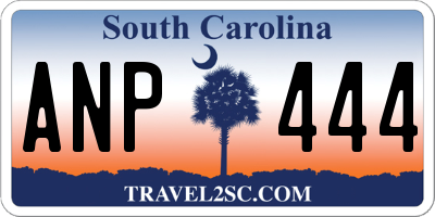 SC license plate ANP444