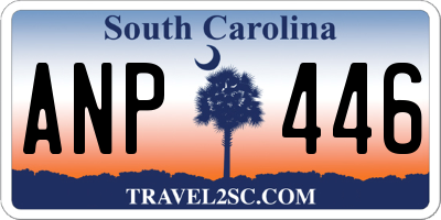 SC license plate ANP446