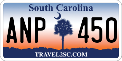 SC license plate ANP450