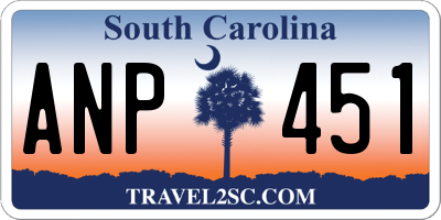 SC license plate ANP451