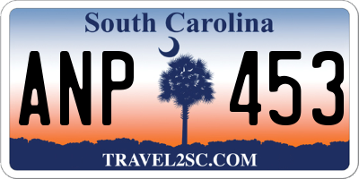 SC license plate ANP453