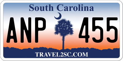 SC license plate ANP455