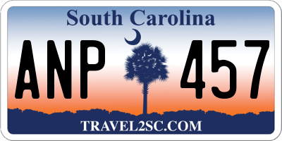 SC license plate ANP457