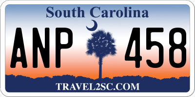 SC license plate ANP458
