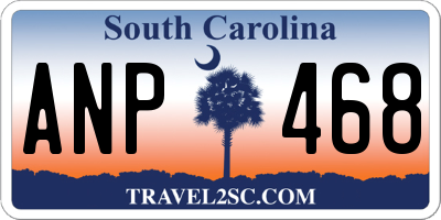 SC license plate ANP468