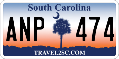 SC license plate ANP474