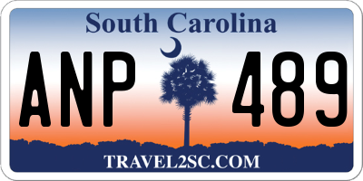 SC license plate ANP489