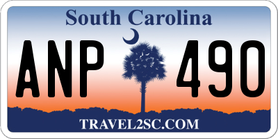SC license plate ANP490
