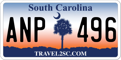 SC license plate ANP496