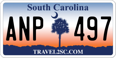 SC license plate ANP497