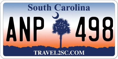 SC license plate ANP498