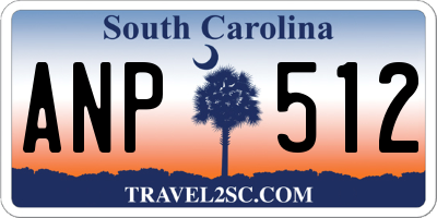SC license plate ANP512