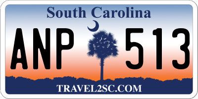 SC license plate ANP513