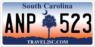 SC license plate ANP523