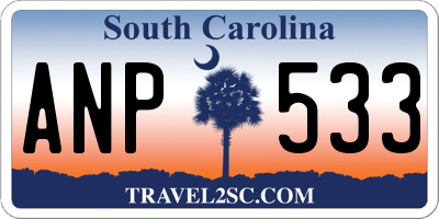 SC license plate ANP533