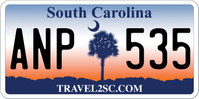 SC license plate ANP535