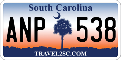 SC license plate ANP538