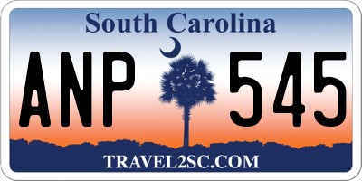 SC license plate ANP545