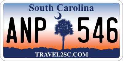 SC license plate ANP546