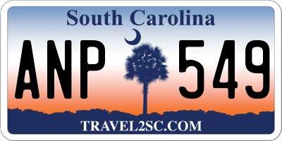 SC license plate ANP549