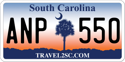 SC license plate ANP550