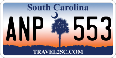 SC license plate ANP553