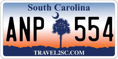 SC license plate ANP554