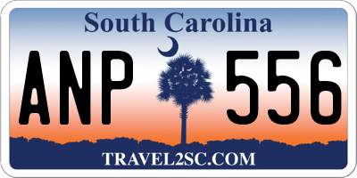 SC license plate ANP556
