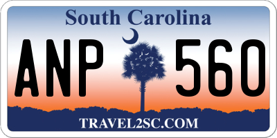 SC license plate ANP560