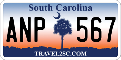 SC license plate ANP567
