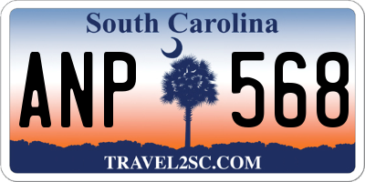 SC license plate ANP568