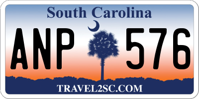SC license plate ANP576