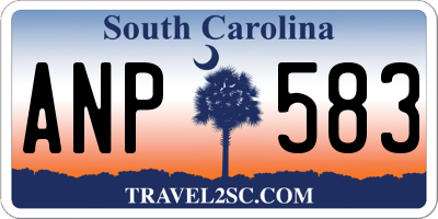 SC license plate ANP583