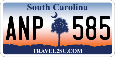SC license plate ANP585