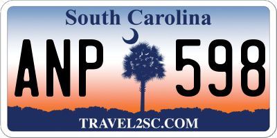 SC license plate ANP598