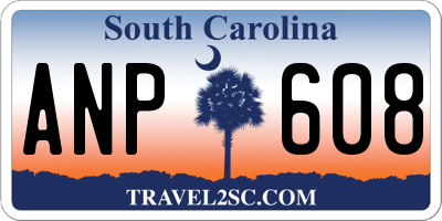 SC license plate ANP608