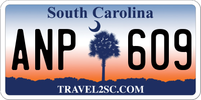 SC license plate ANP609