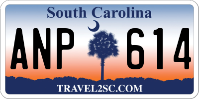 SC license plate ANP614